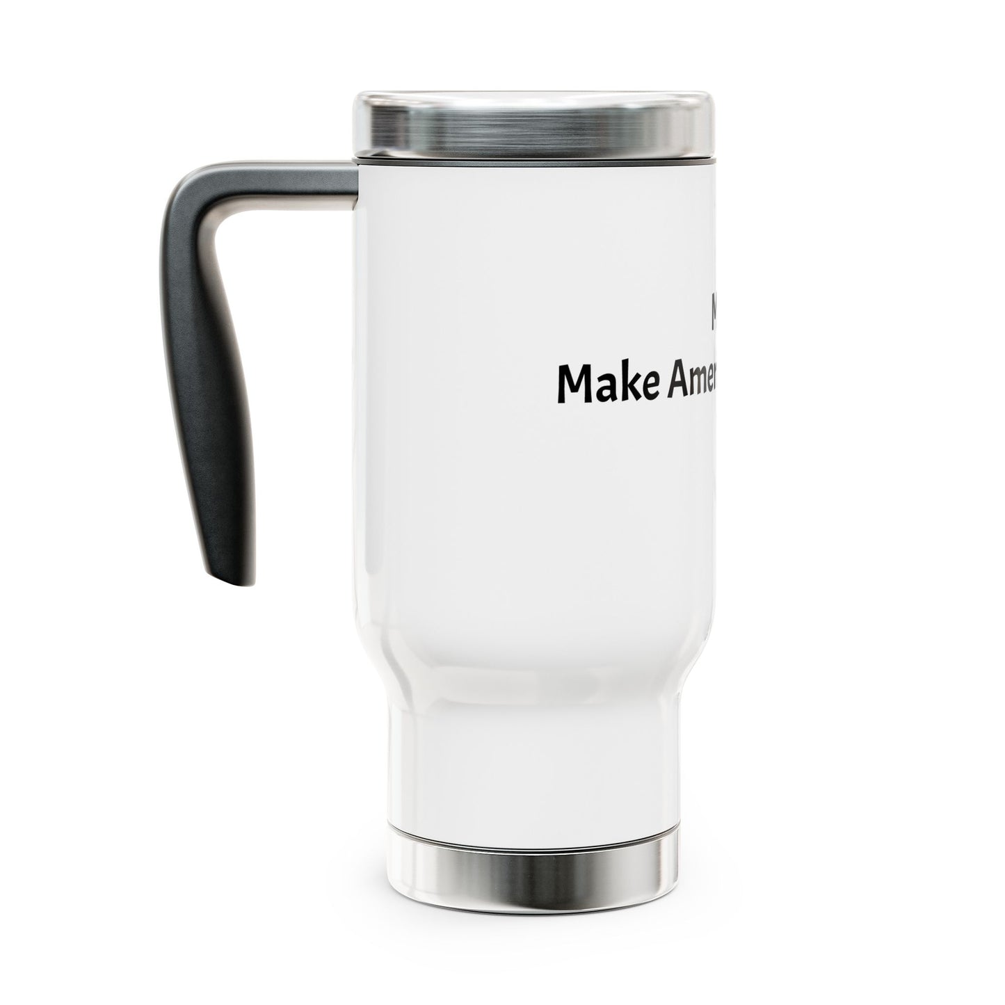 Stainless Steel Travel Mug with Handle, 14oz