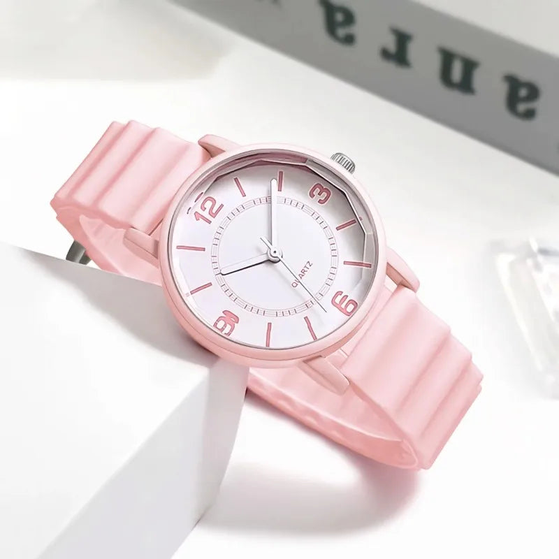 Brand Women Silicone Strap Quartz Watch Jelly Colored Luxury Ladies Watch Fashion Dress Wristwatch Dropshipping Reloj De Mujer