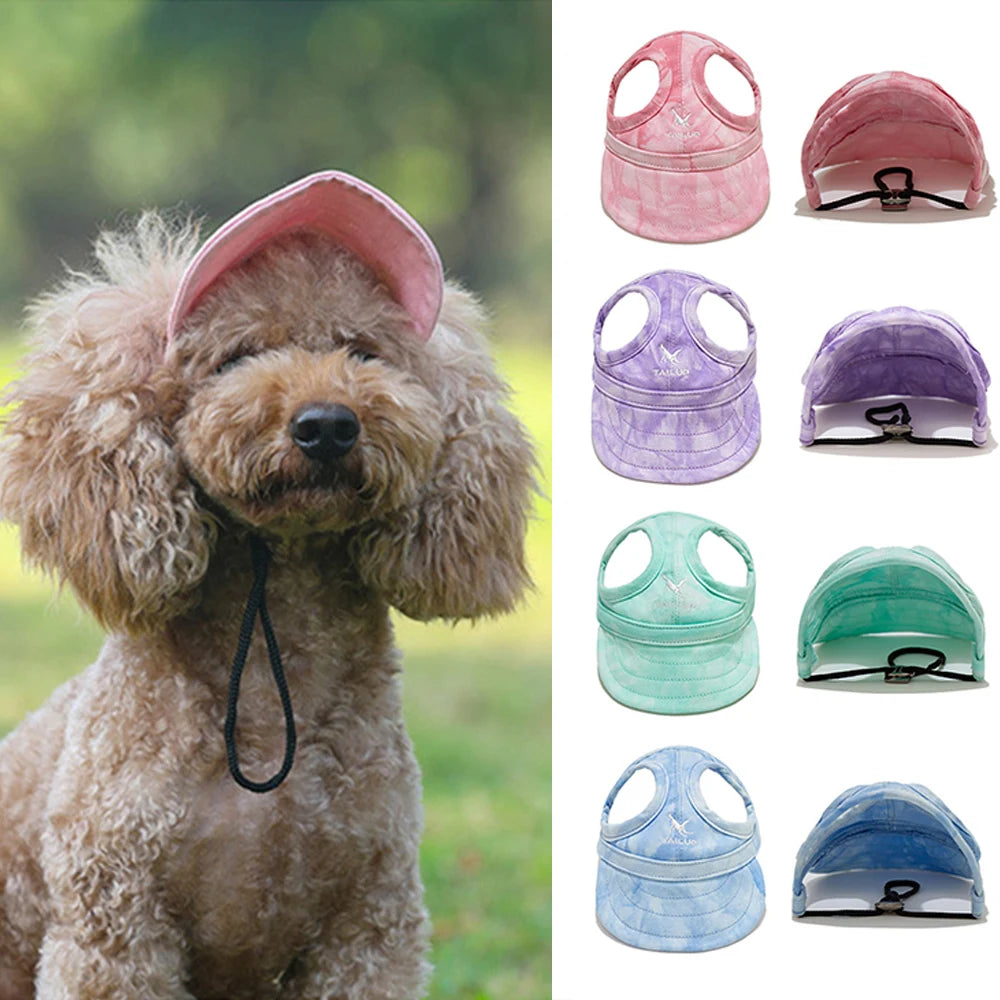 Dog Peaked Cap Pet Baseball Caps Cute Universal Puppy Sun Hats Wear-resistant Outdoor Sun-proof Pet Supplies Dogs Accessories