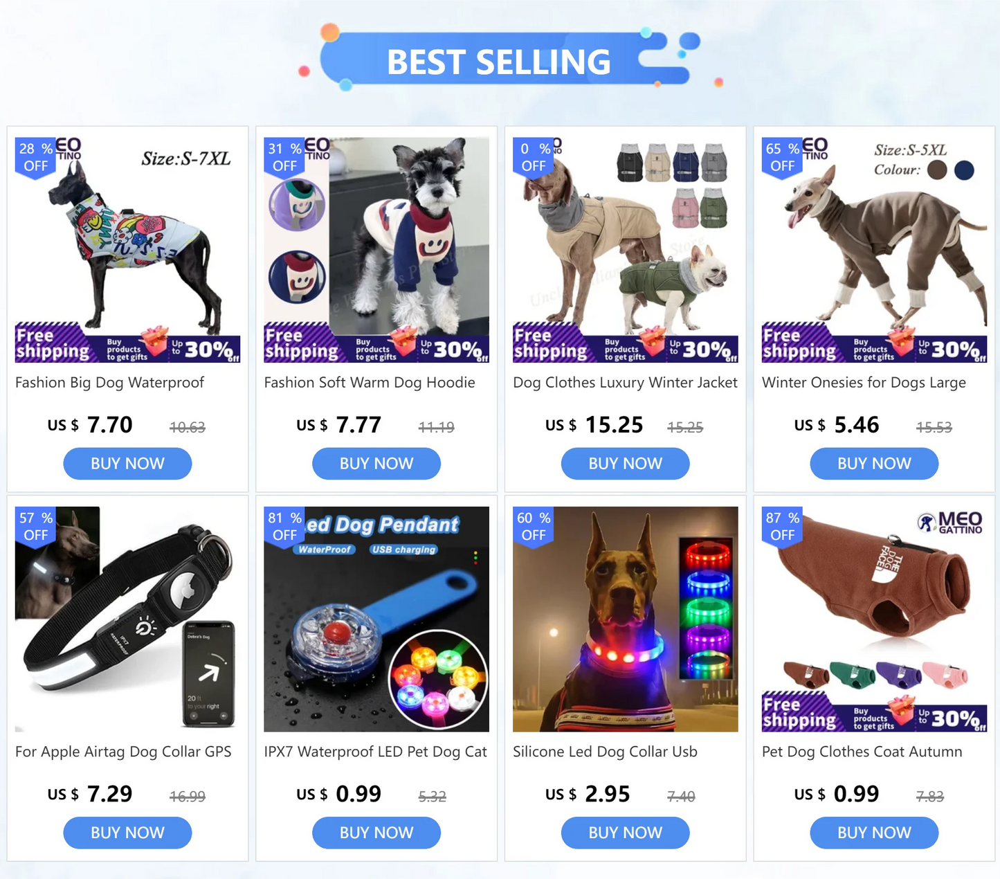 7 Modes Led Dog Collar Bone Colourful Light Luminous Dog Collar USB Chargeable Swimming Bright Night Pet Accessories