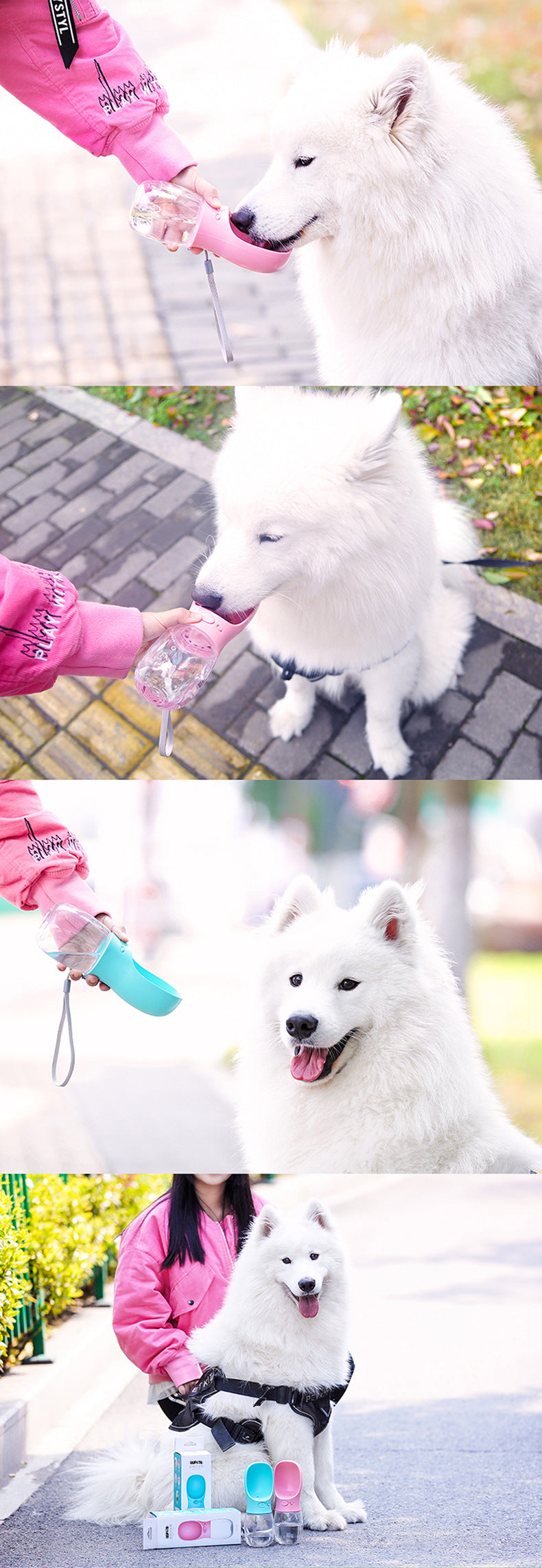 Dogs Go Out Water Bottle Pet Dog Accessories Portable Outdoor Water Feeding Dog Drinking Water Drinking Water Drinking Cup Pet C