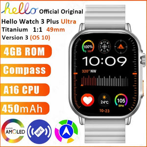 Smartwatch 2024 Ultra HD AMOLED 4G ROM NFC Compass Bluetoothcall 49mm Smart Watch Men Women