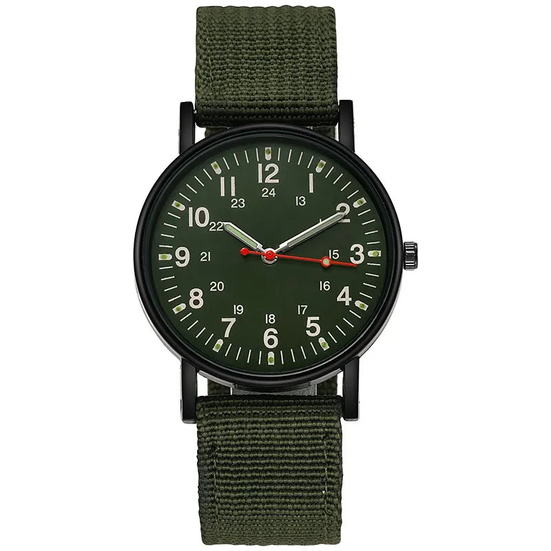 Fashion Men Watches Luminous Nylon Band Military Watch Men Army Wrist Quartz Sports Shock Wristwatches Couple Waterproof Reloj