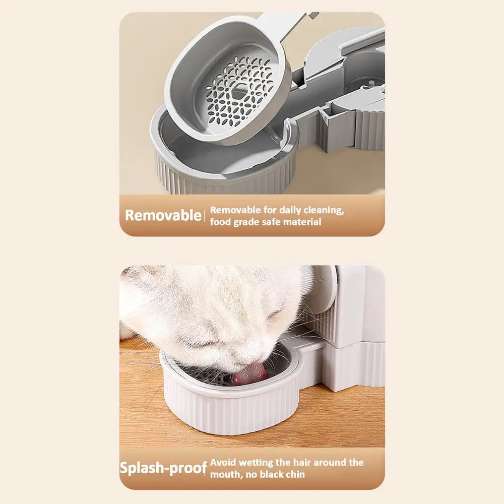 Automatic Cat Feeder Water Bottle Cat Bowl Auto Feeder For Pet  Cat Dog Dry Food Accessories Water Dispenser Pet Feeding Bowl