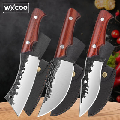 Stainless Steel Knives Handmade Forged Boning Knife Meat Cleaver Kitchen Knife Fish Cooking Meat Slicing Cutting Bone