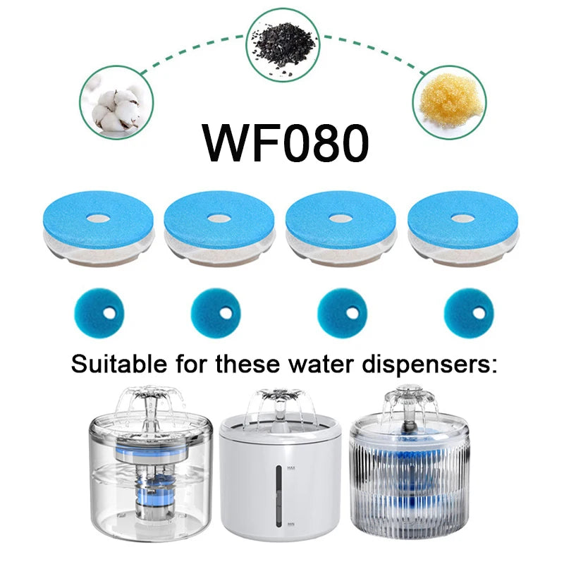 Cat Fountain Accessories Replaced Activated Carbon Filters For Cat Water Dispenser Replacement Filters Water Pump Cleaning Tool