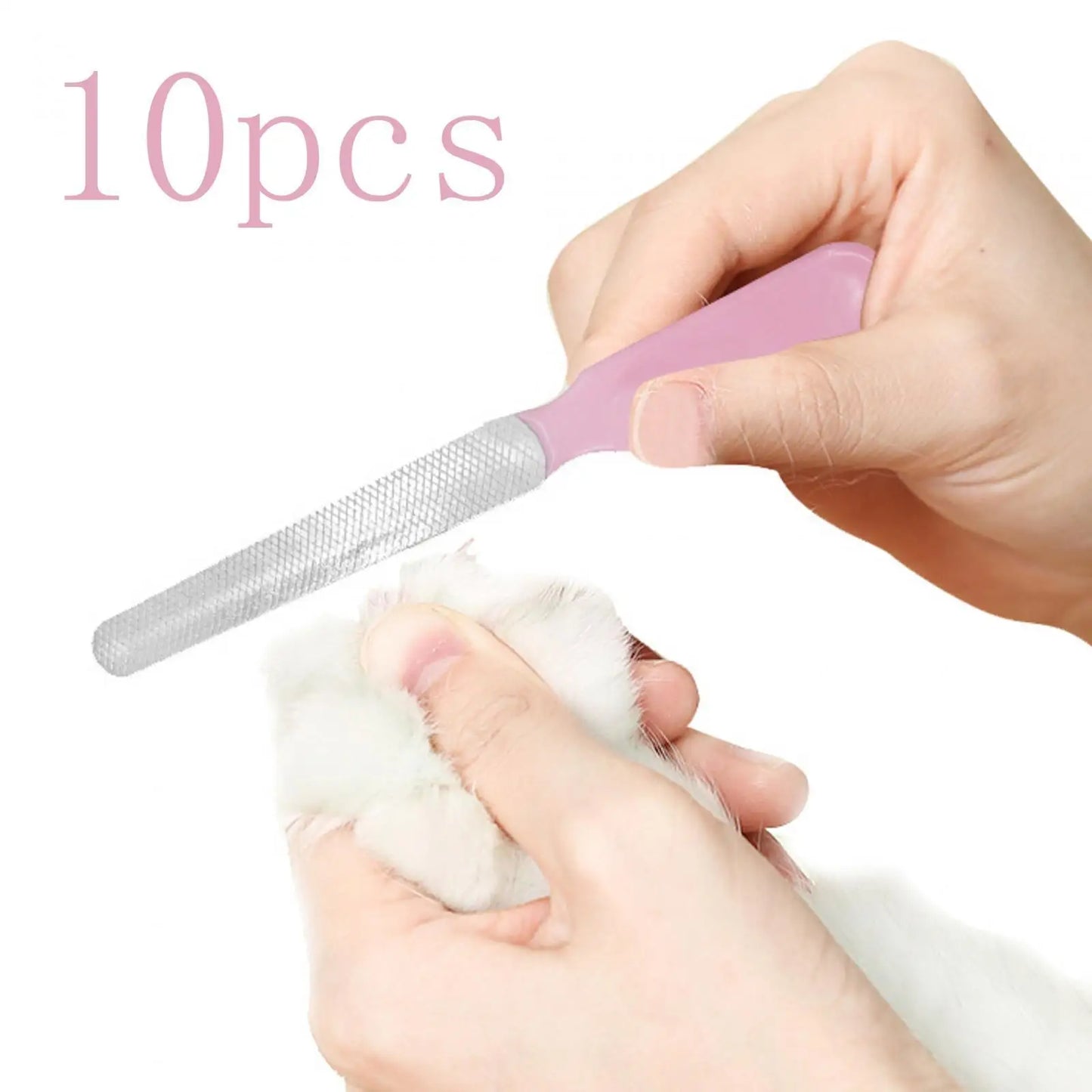 10Pcs Stainless Steel Pets Nail File Nail Care