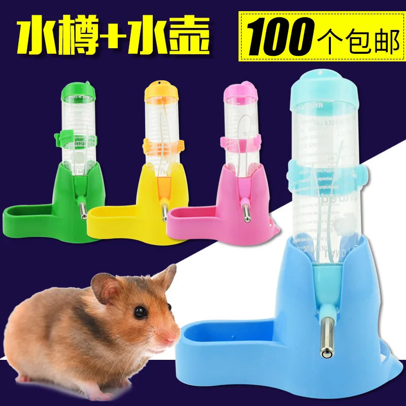 Water Bottle for Hamster Small Animal Automatic Feeding Device Food Container