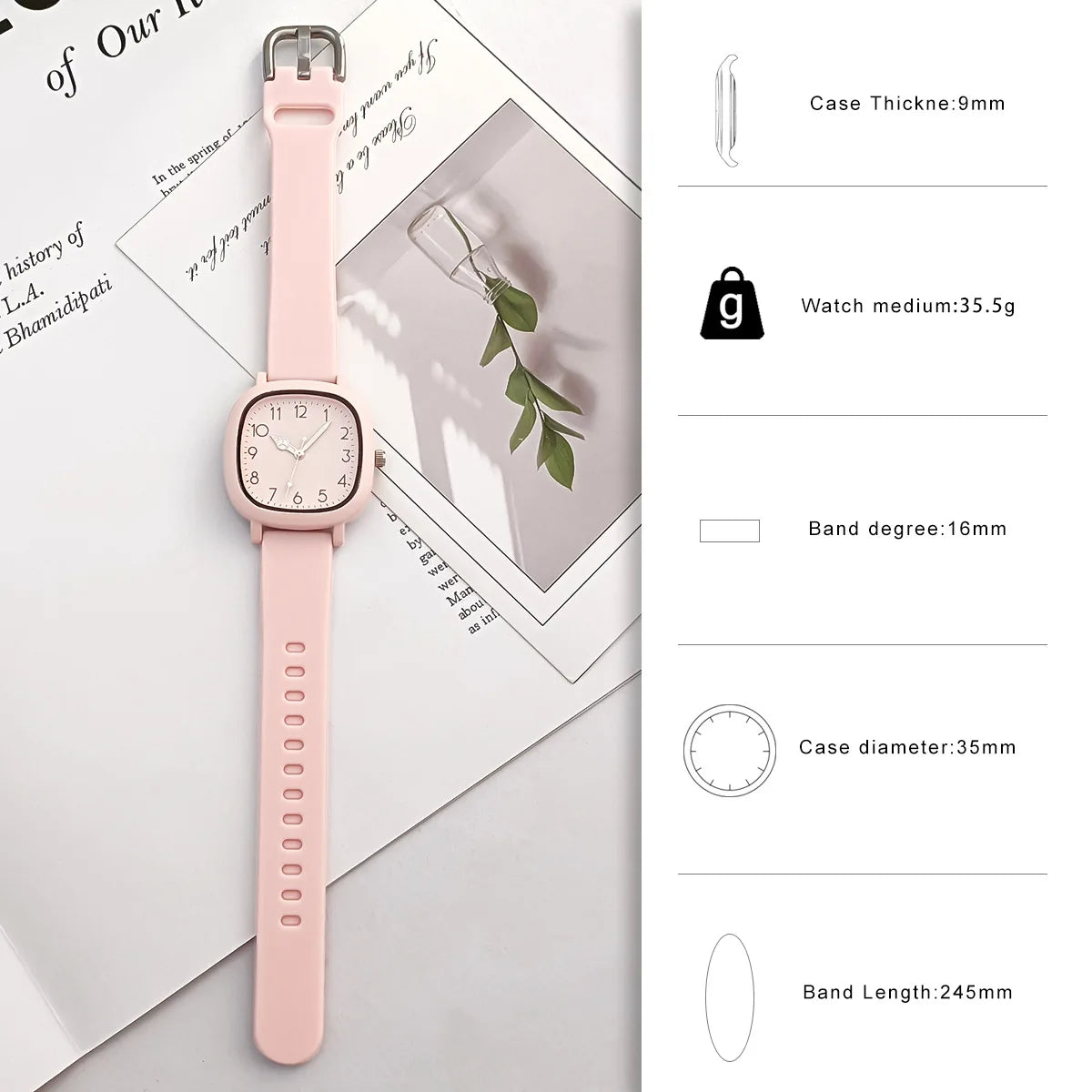 Fashion Women Watch Silicone Quartz Wristwatches for Women Clock Christmas Gift Valentine's Day Ladies Watches Reloj Mujer