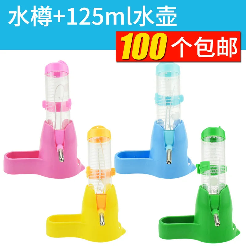 Water Bottle for Hamster Small Animal Automatic Feeding Device Food Container