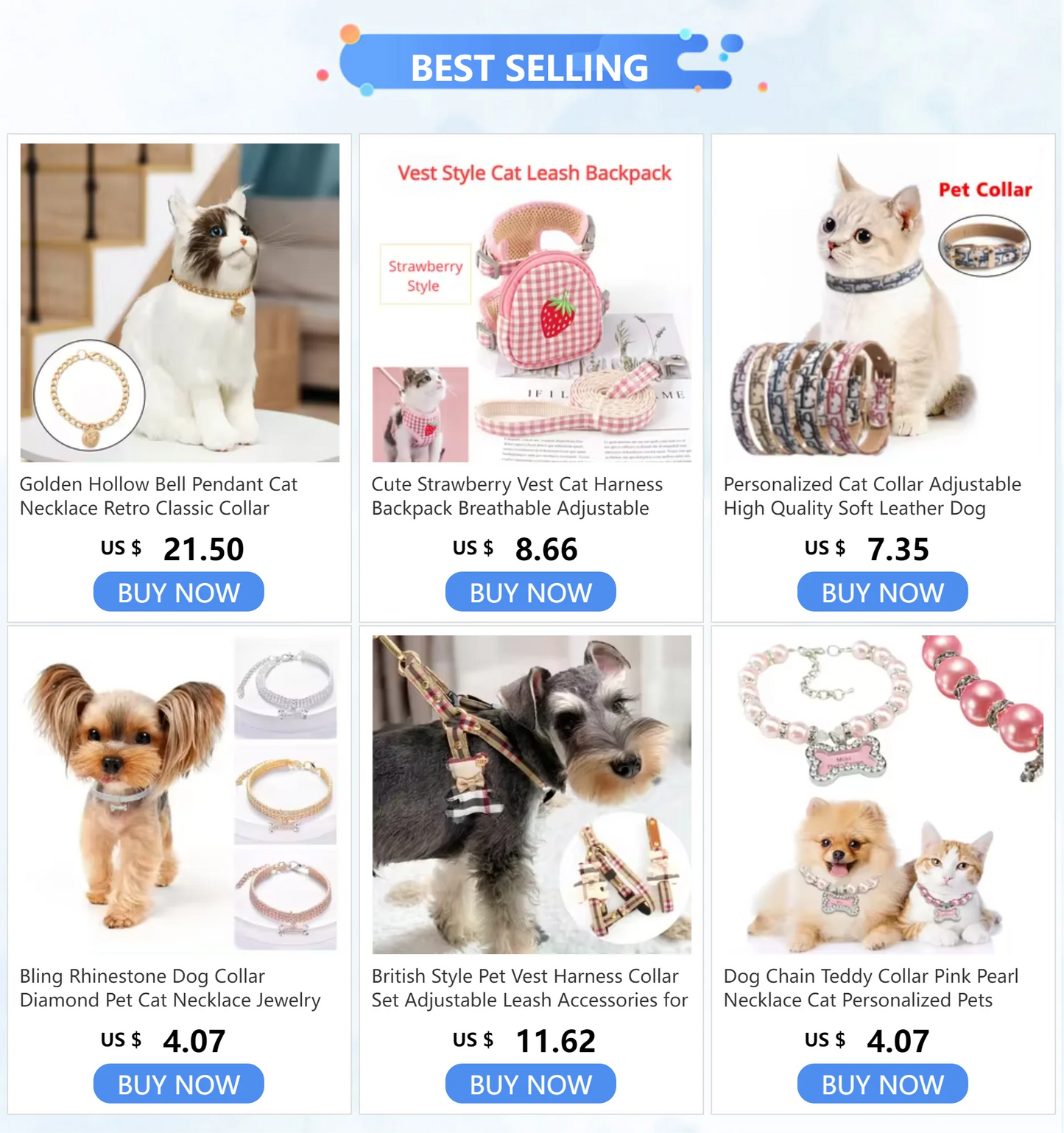 Bling Rhinestone Dog Collar Diamond Pet Cat Necklace Jewelry Suitable For Pets Birthday Party Decoration Supplies Accessories