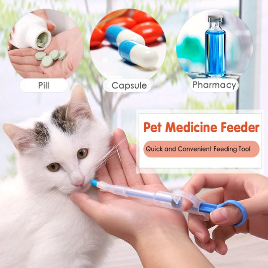 1PCS Pet Syringe Tablet Pill Gun Piller Push Dispenser Medicine Water Milk  Tube Feeder Tools Dog Accessories  Cat