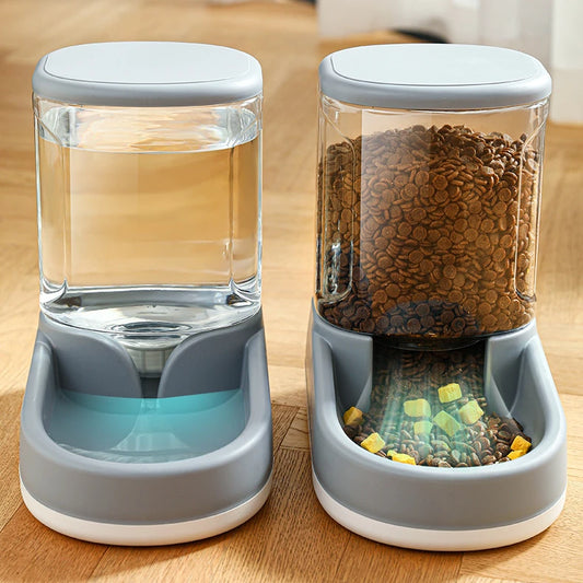 Automatic Dog Drinker Feeder Automatic Cat Drinker Dog Water Bottle Food Drinker Pet Feeding Bowl For Dogs And Cats Accessories